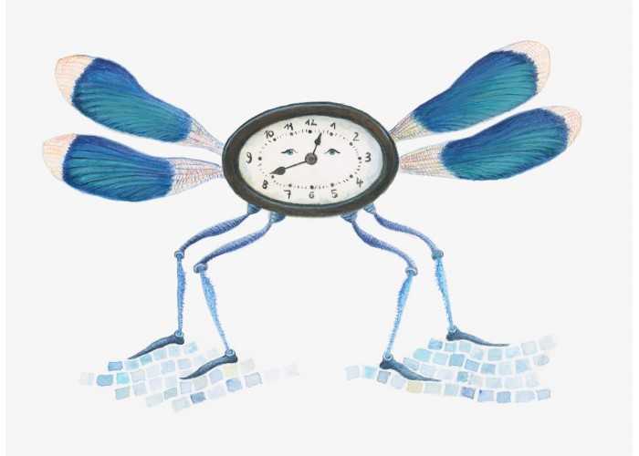 Modra leteča ura I.