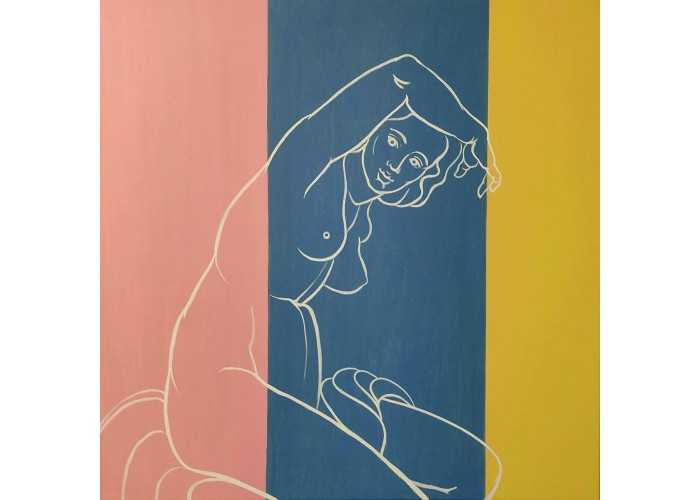 Sedeča kopalka (Seated Bather)